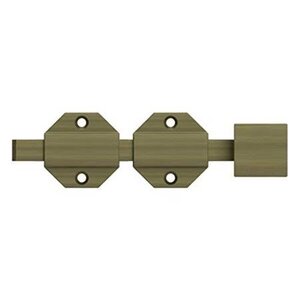 Deltana Architectural Hardware 8" Modern Surface Bolt, HD, Solid Brass