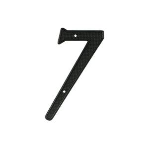 Deltana Architectural Hardware Home Accessories 4" Numbers Zinc Die-Cast, Black each