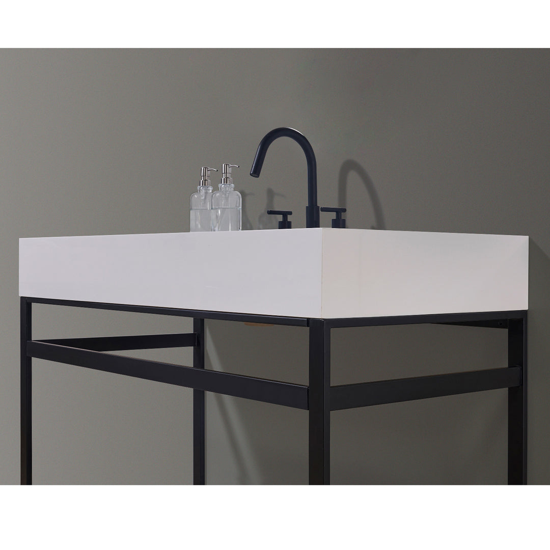 Edolo 48" Single Stainless Steel Vanity Console