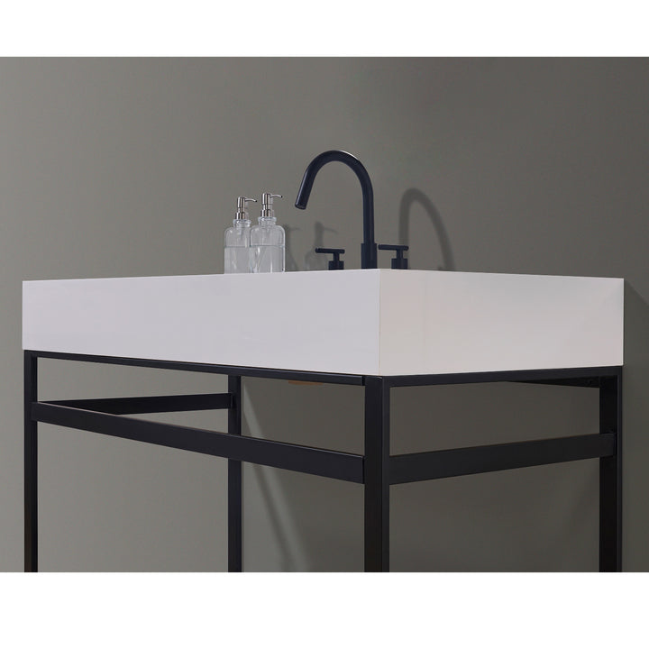 Edolo 48" Single Stainless Steel Vanity Console