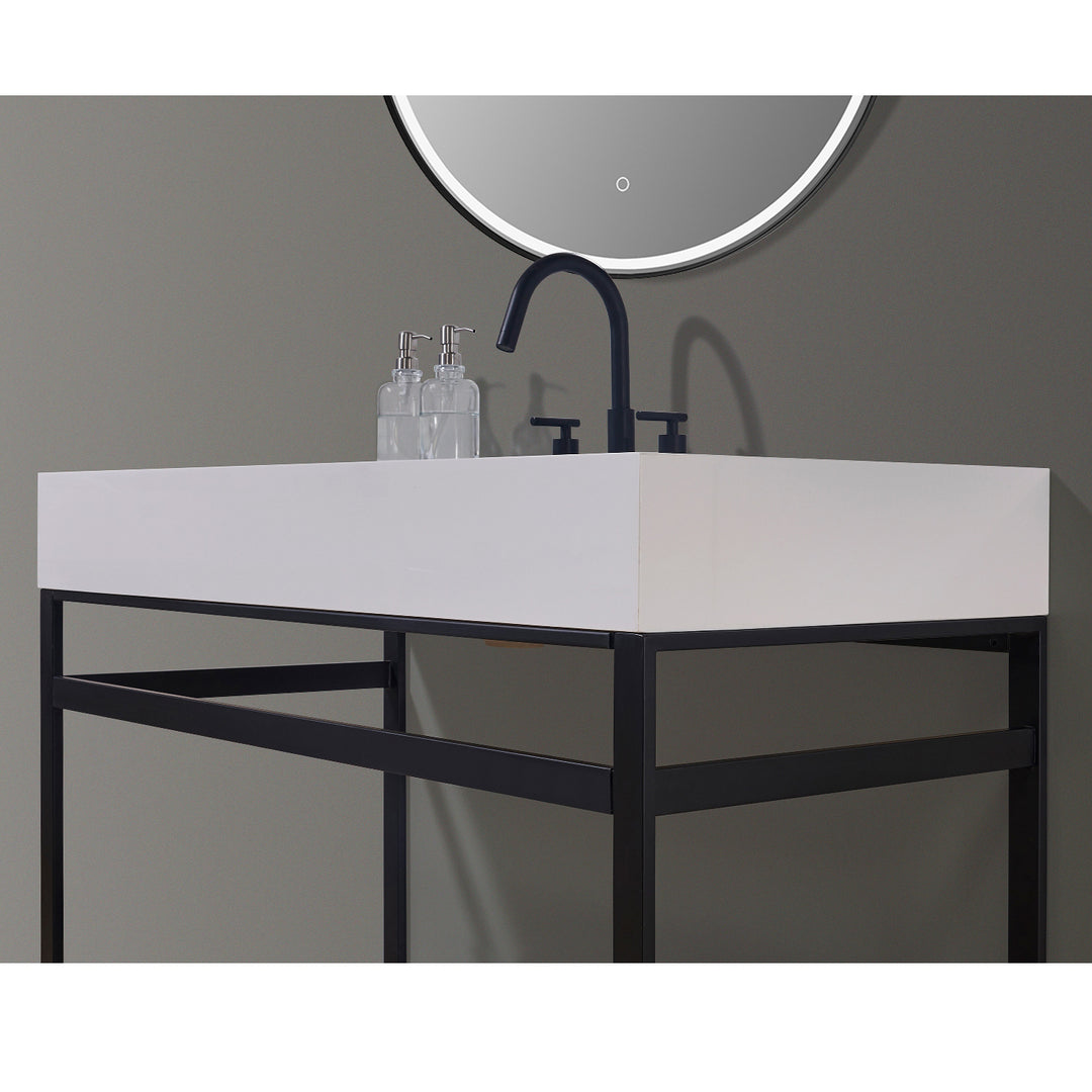 Edolo 48" Single Stainless Steel Vanity Console