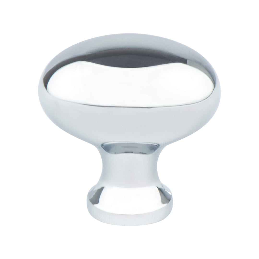 Valencia Brushed Nickel Oval Knob