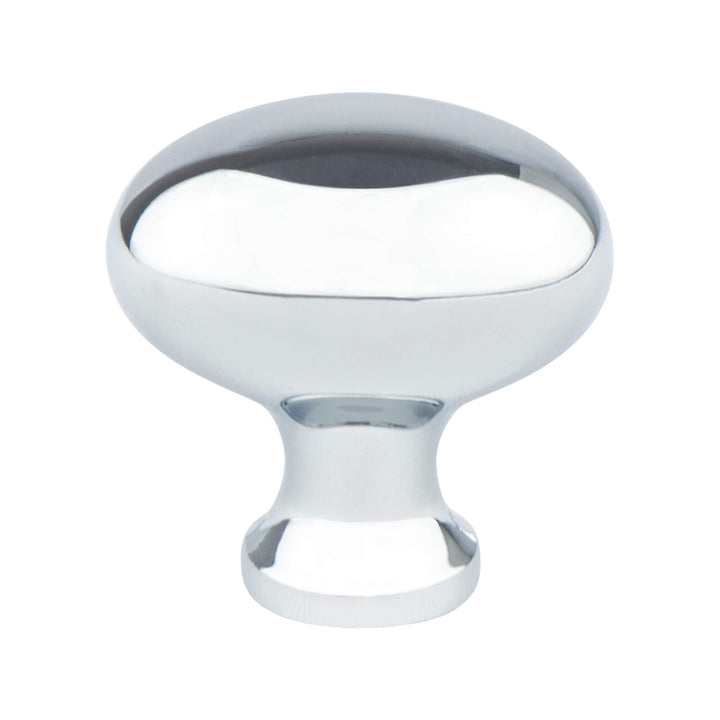 Valencia Brushed Nickel Oval Knob