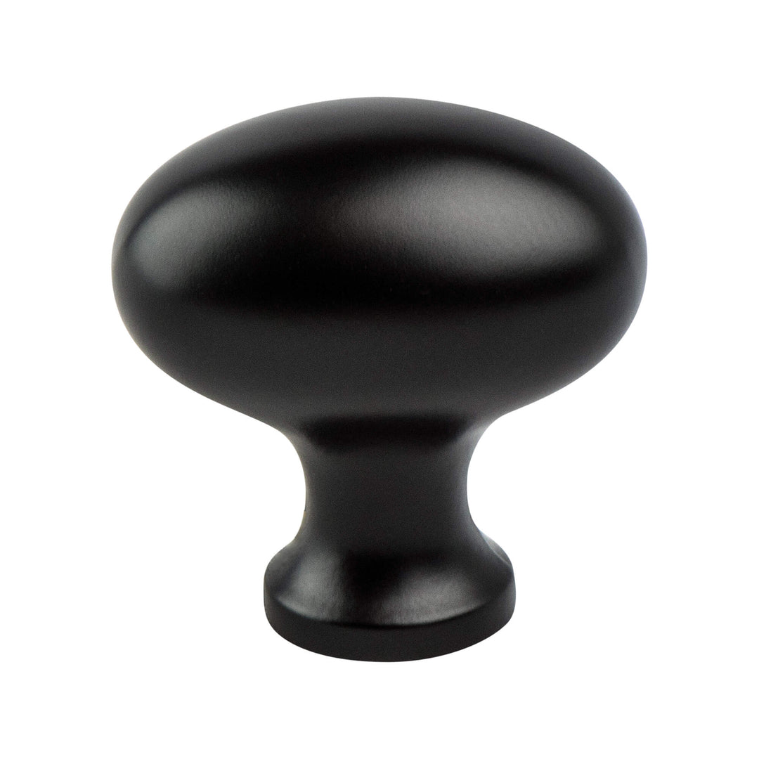 Valencia Brushed Nickel Oval Knob