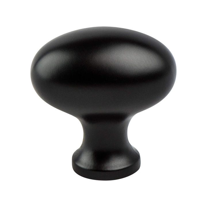 Valencia Brushed Nickel Oval Knob