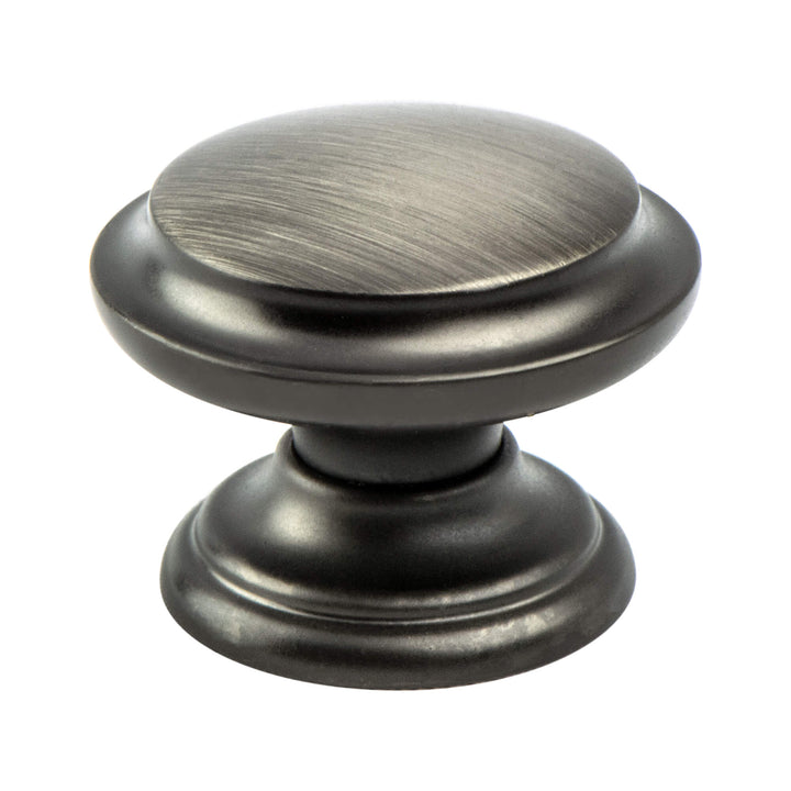 Euro Classica Brushed Nickel Tiered Knob