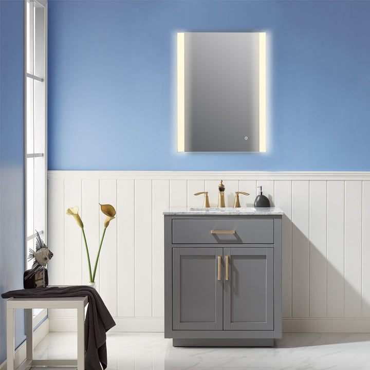 Cosenza Rectangle Frameless Modern LED Bathroom Vanity Mirror