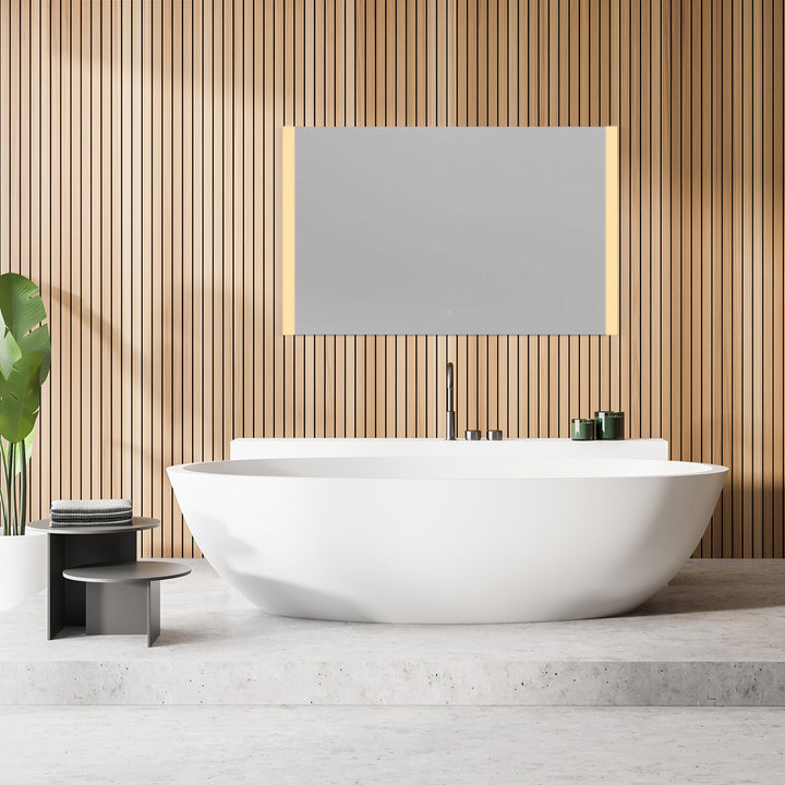 Cosenza Rectangle Frameless Modern LED Bathroom Vanity Mirror