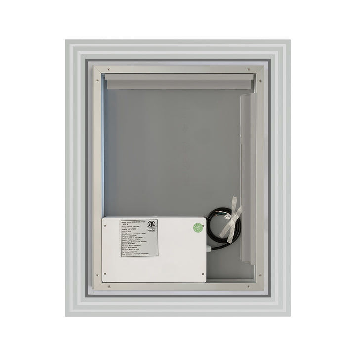 Livorno Rectangle Frameless Modern LED Bathroom Vanity Mirror