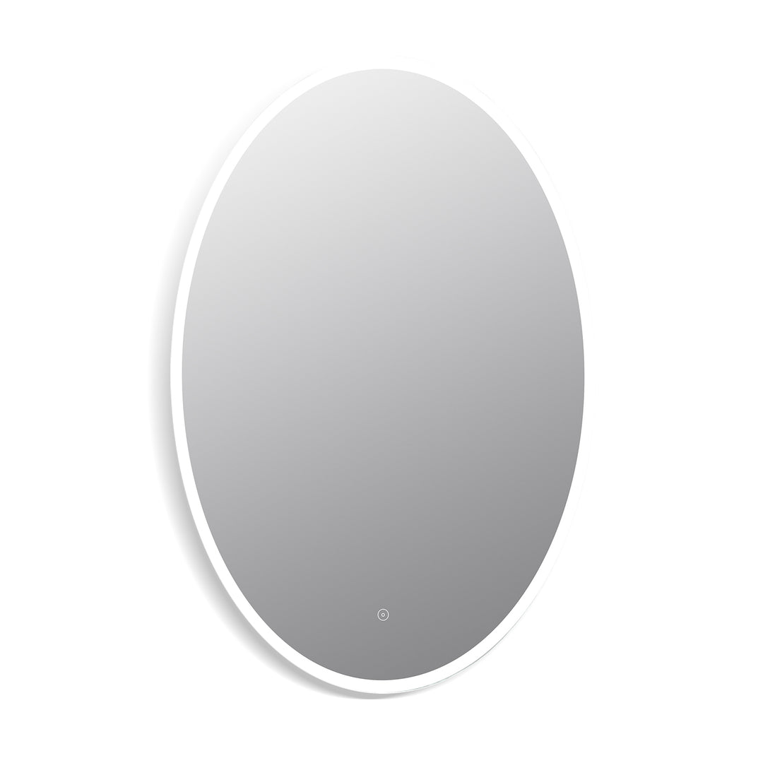 Matera Oval Frameless Modern LED Bathroom Vanity Mirror