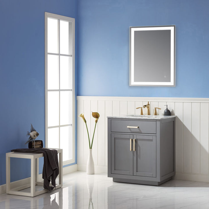 Genova Rectangle Frameless Modern LED Bathroom Vanity Mirror