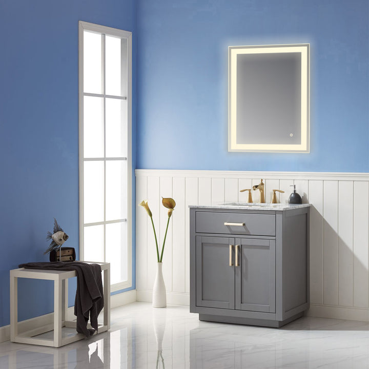 Genova Rectangle Frameless Modern LED Bathroom Vanity Mirror