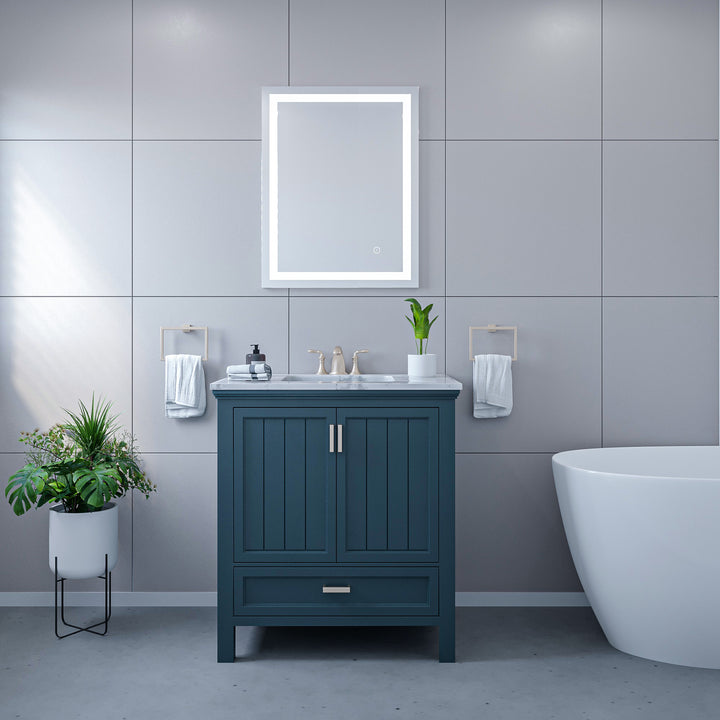 Genova Rectangle Frameless Modern LED Bathroom Vanity Mirror