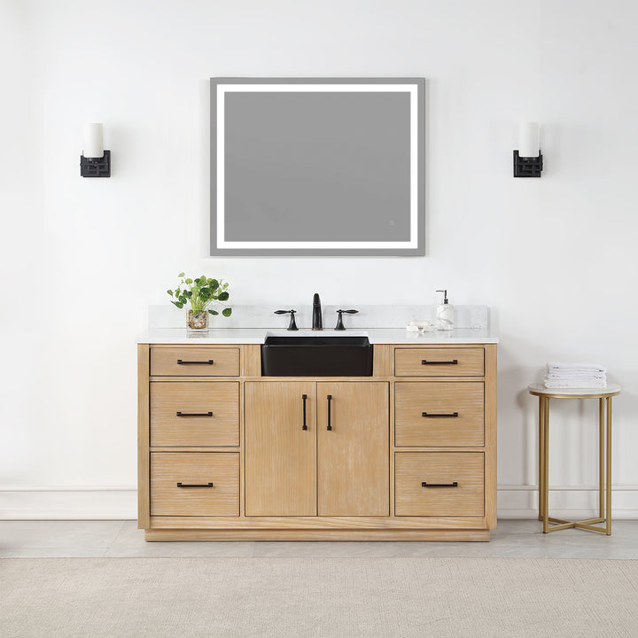 Genova Rectangle Frameless Modern LED Bathroom Vanity Mirror