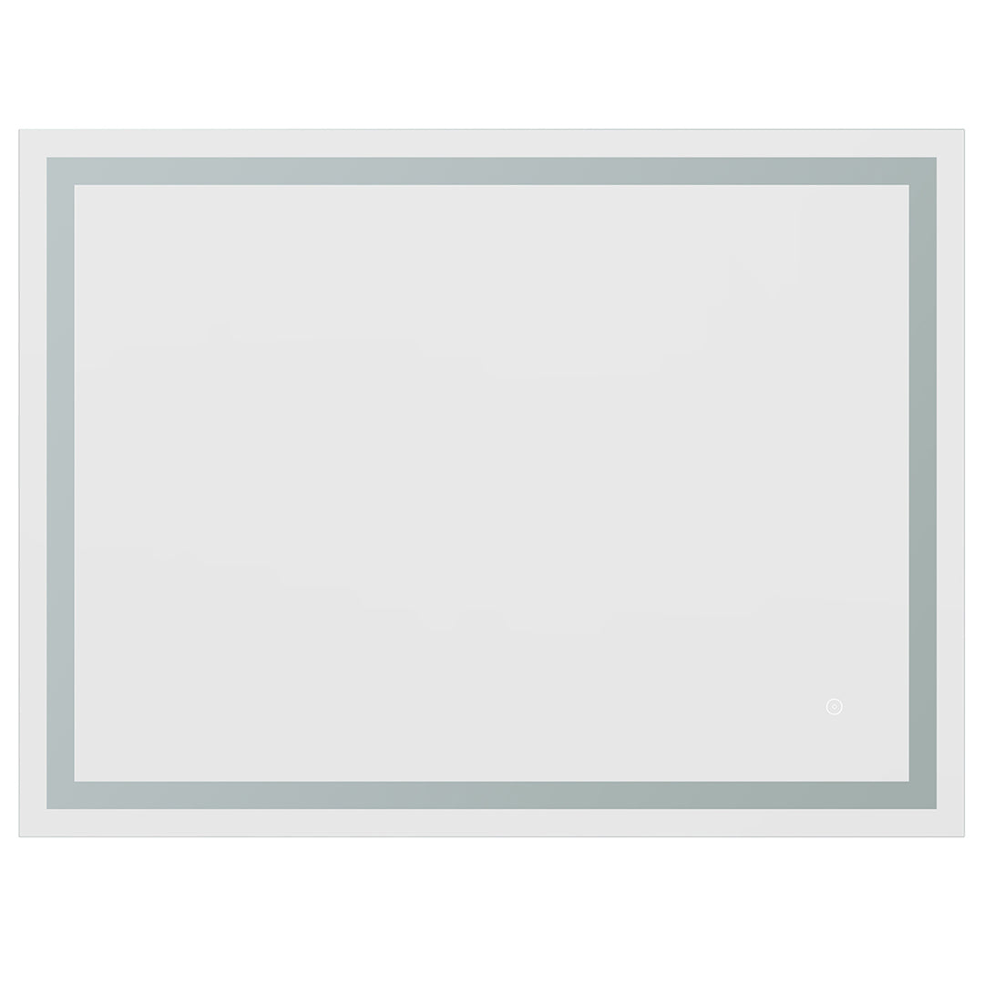Genova Rectangle Frameless Modern LED Bathroom Vanity Mirror