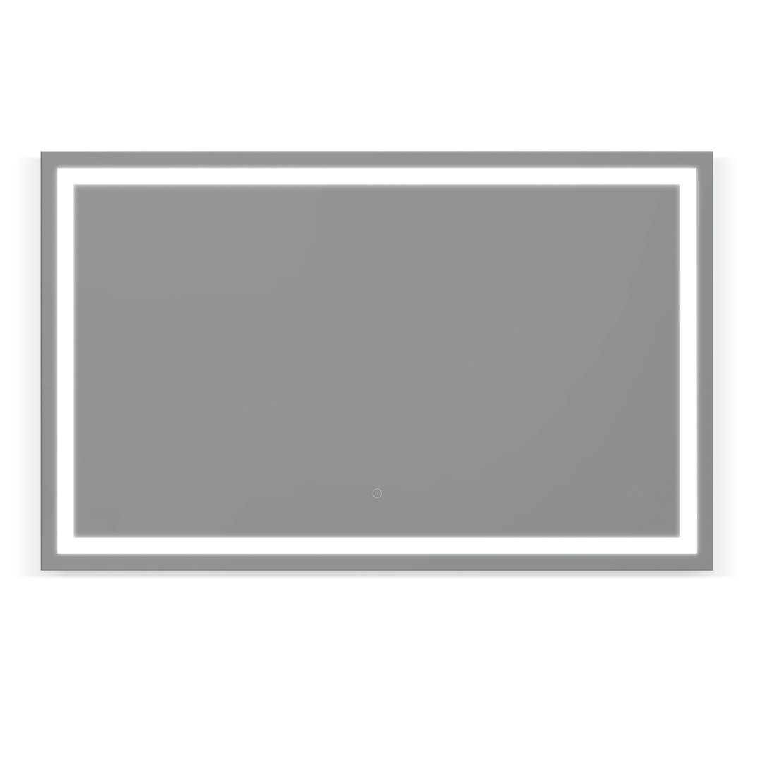 Genova Rectangle Frameless Modern LED Bathroom Vanity Mirror