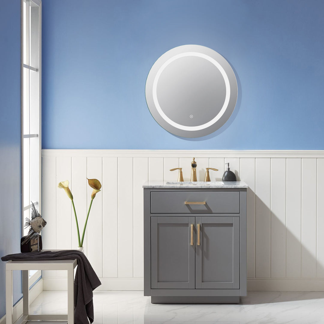 Padova Round  Frameless Modern LED Bathroom Vanity Mirror