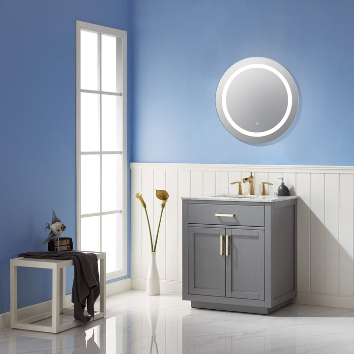 Padova Round  Frameless Modern LED Bathroom Vanity Mirror