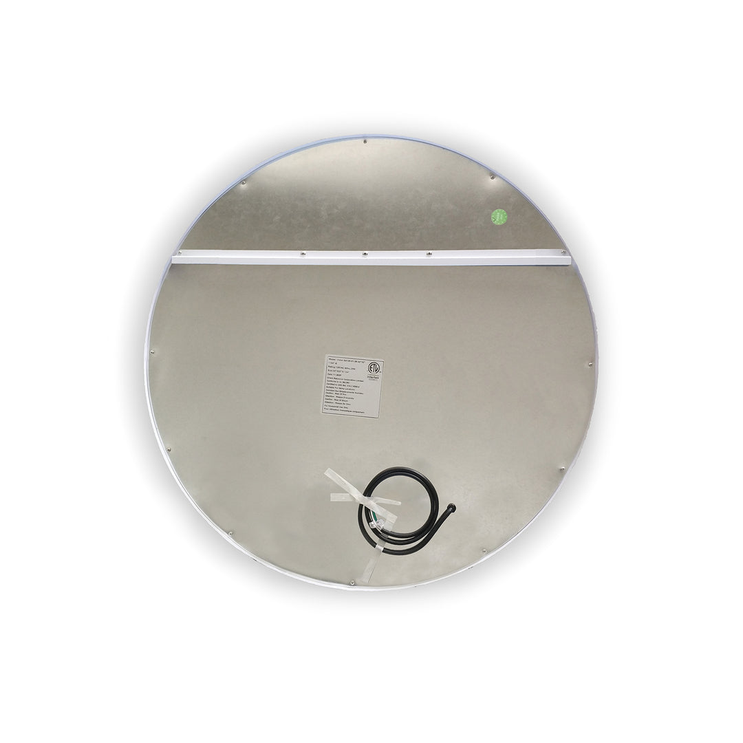 Padova Round  Frameless Modern LED Bathroom Vanity Mirror