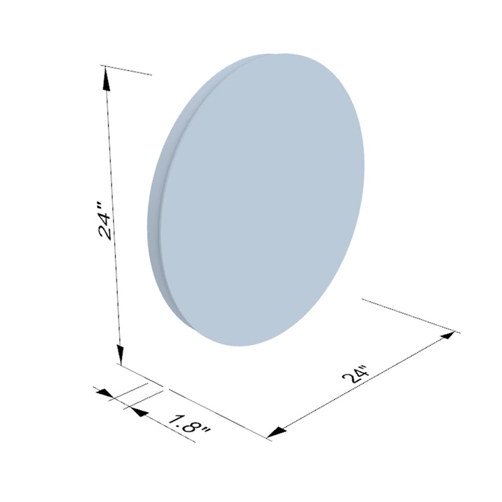 Padova Round  Frameless Modern LED Bathroom Vanity Mirror