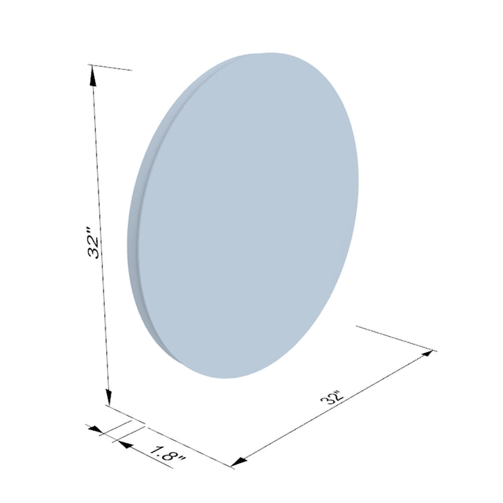 Padova Round  Frameless Modern LED Bathroom Vanity Mirror