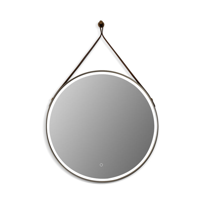 Roccia Round 28" Framed in Modern Bathroom/Vanity LED Lighted Wall Mirror