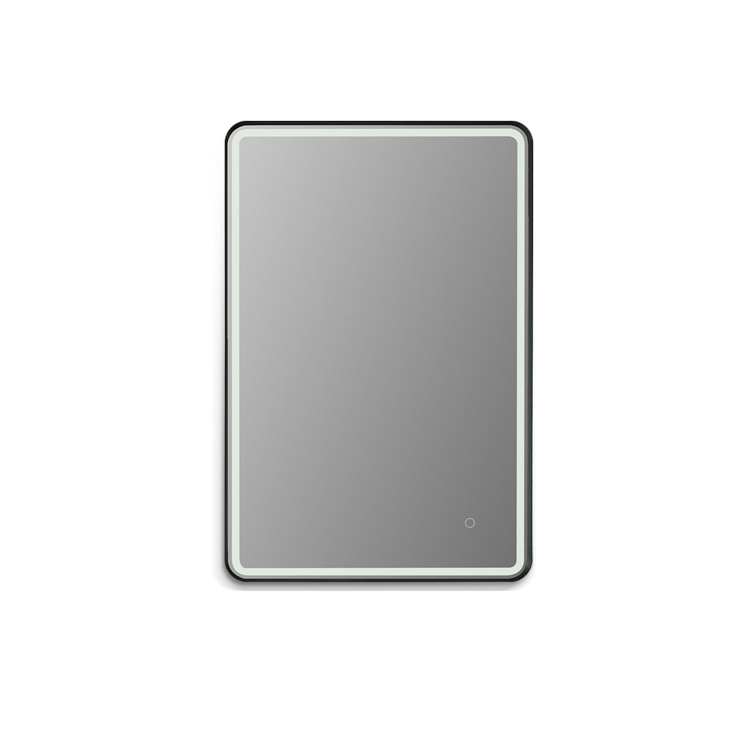 Viaggi Rectangle Framed in Modern Bathroom/Vanity LED Lighted Wall Mirror