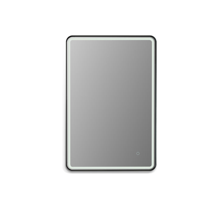 Viaggi Rectangle Framed in Modern Bathroom/Vanity LED Lighted Wall Mirror