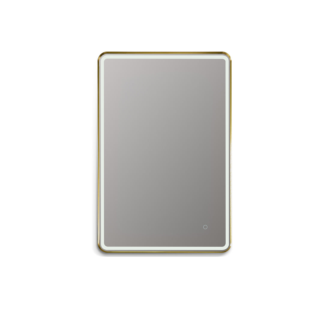 Viaggi Rectangle Framed in Modern Bathroom/Vanity LED Lighted Wall Mirror