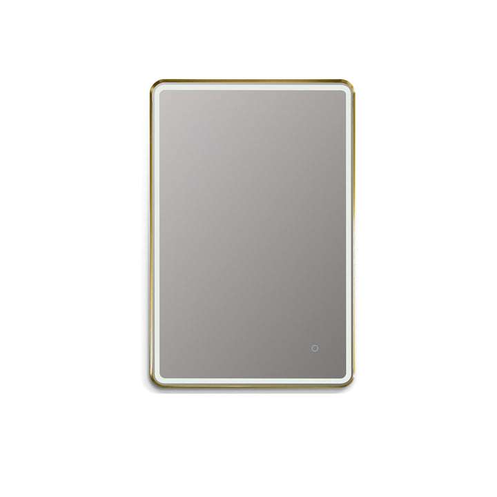 Viaggi Rectangle Framed in Modern Bathroom/Vanity LED Lighted Wall Mirror