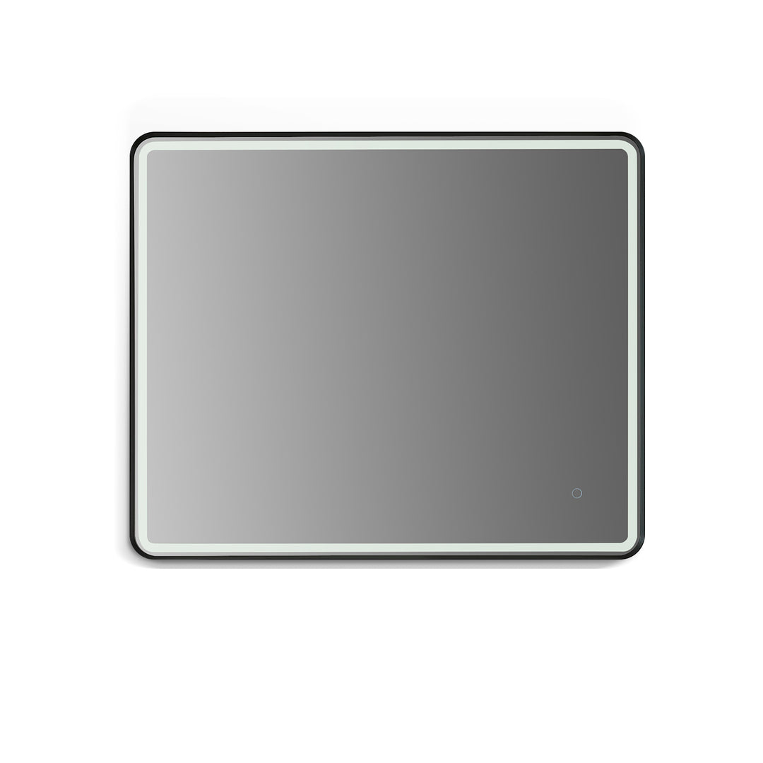 Viaggi Rectangle Framed in Modern Bathroom/Vanity LED Lighted Wall Mirror