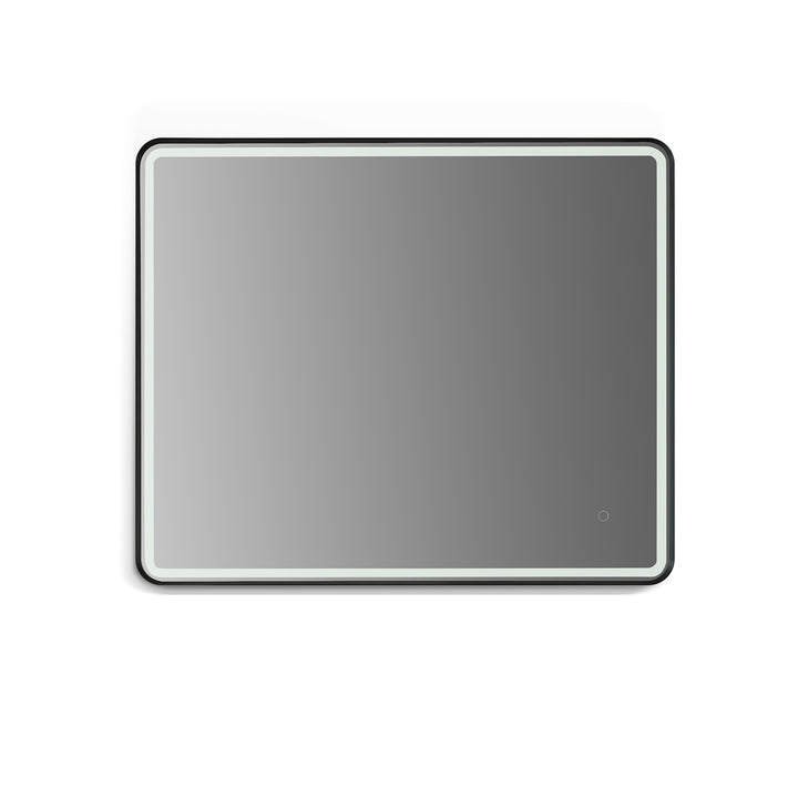Viaggi Rectangle Framed in Modern Bathroom/Vanity LED Lighted Wall Mirror