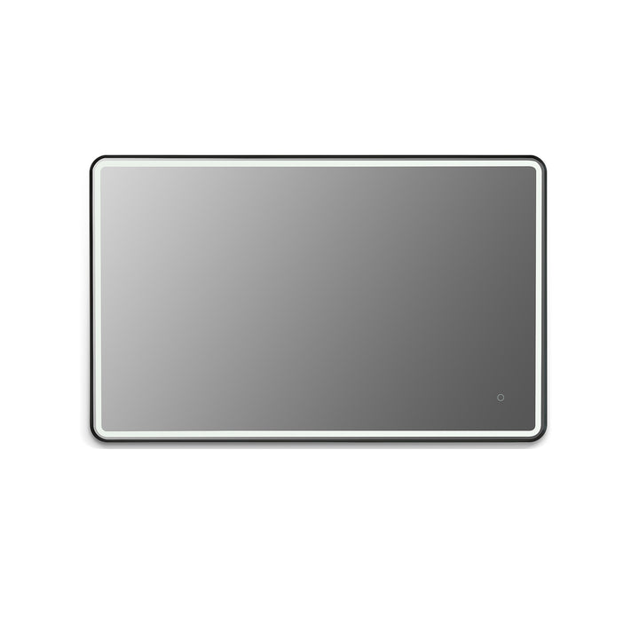Viaggi Rectangle Framed in Modern Bathroom/Vanity LED Lighted Wall Mirror