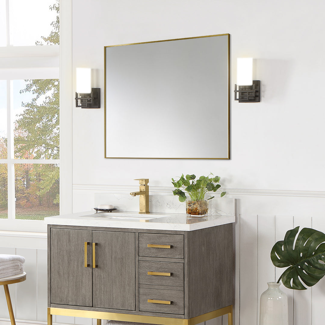 Sassi 36" Rectangle Bathroom/Vanity Wall Mirror