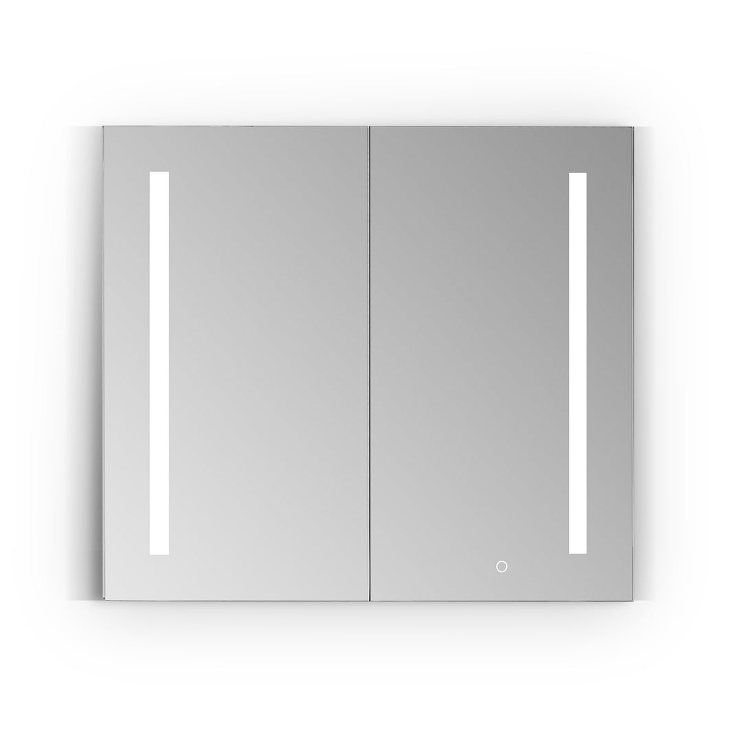 Catola Rectangle Frameless Surface-Mount/Recessed LED Lighted Bathroom Medicine Cabinet