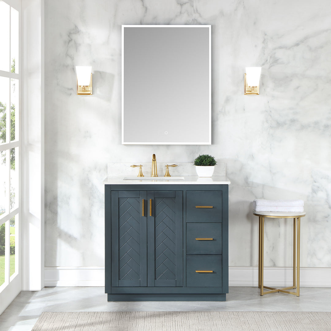 Bojano Rectangle Frameless Surface-Mount/Recessed LED Lighted Bathroom Medicine Cabinet