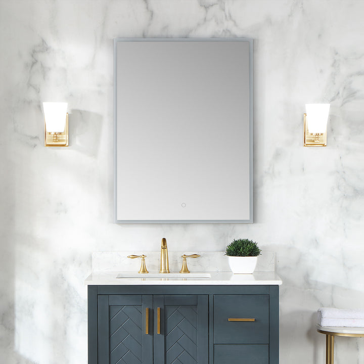 Bojano Rectangle Frameless Surface-Mount/Recessed LED Lighted Bathroom Medicine Cabinet