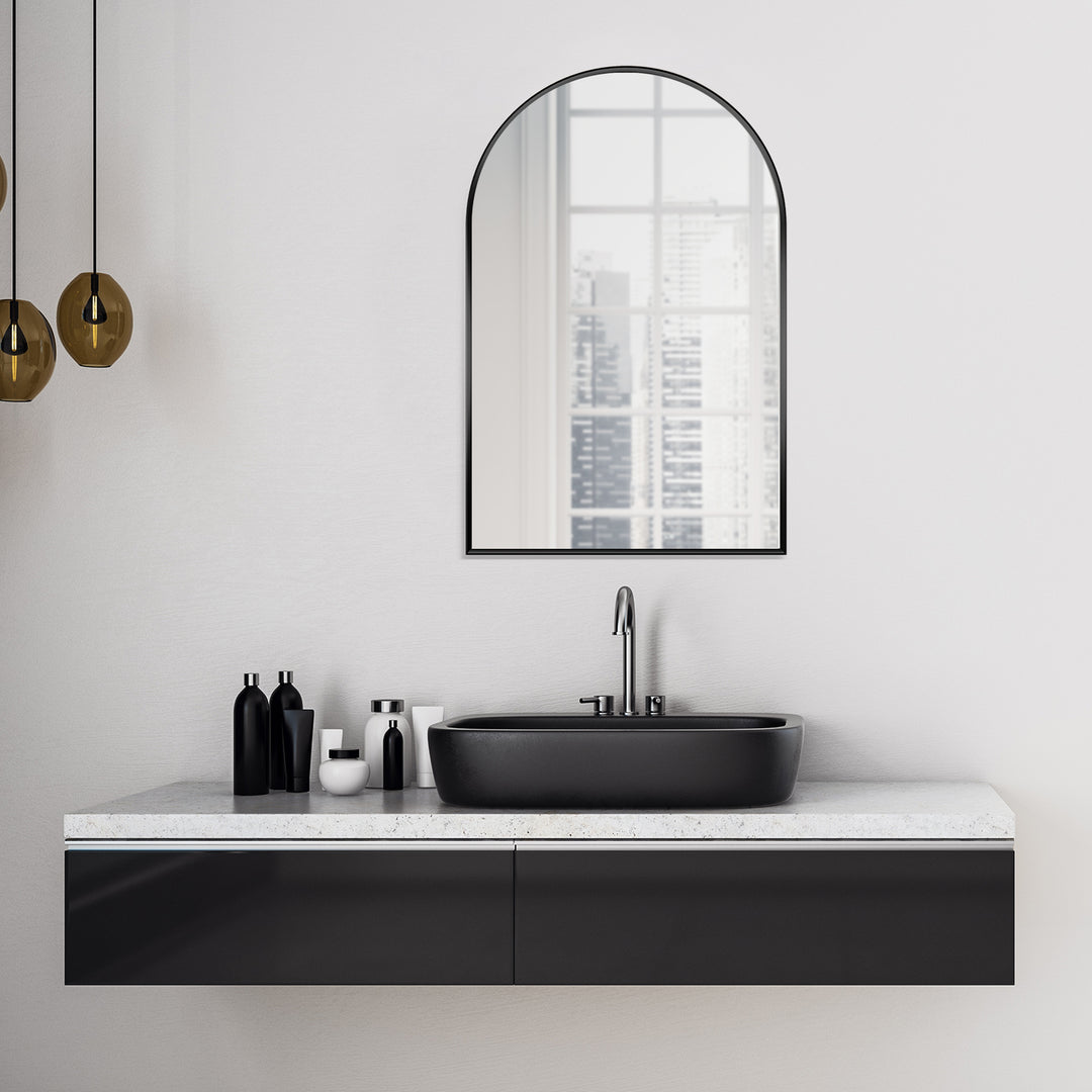 Benoni 24" Classic Domed Bathroom/Vanity Wall Mirror