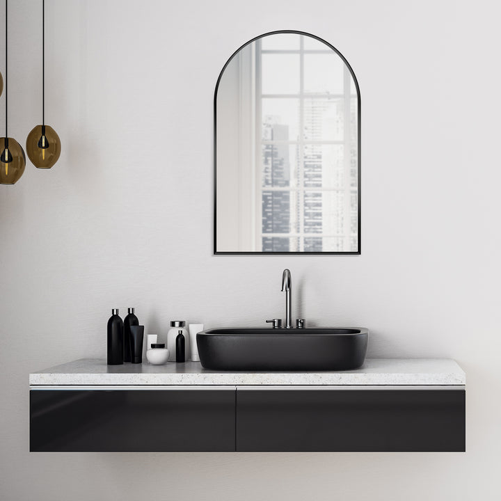 Benoni 24" Classic Domed Bathroom/Vanity Wall Mirror