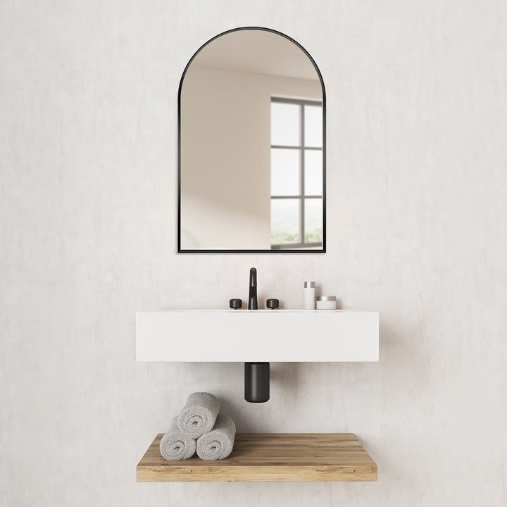 Benoni 24" Classic Domed Bathroom/Vanity Wall Mirror