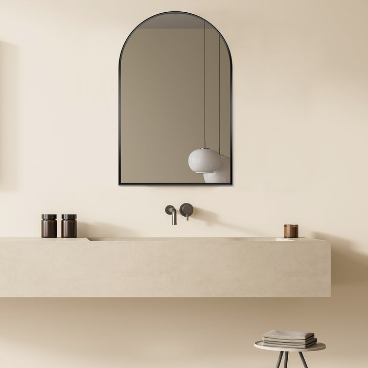 Benoni 24" Classic Domed Bathroom/Vanity Wall Mirror