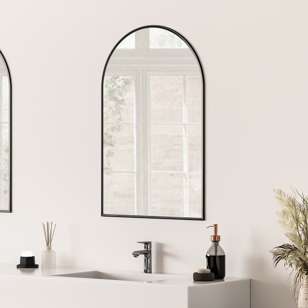 Benoni 24" Classic Domed Bathroom/Vanity Wall Mirror