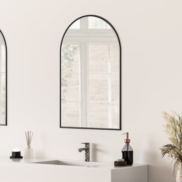 Benoni 24" Classic Domed Bathroom/Vanity Wall Mirror
