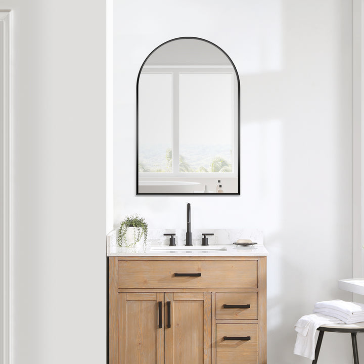 Benoni 24" Classic Domed Bathroom/Vanity Wall Mirror