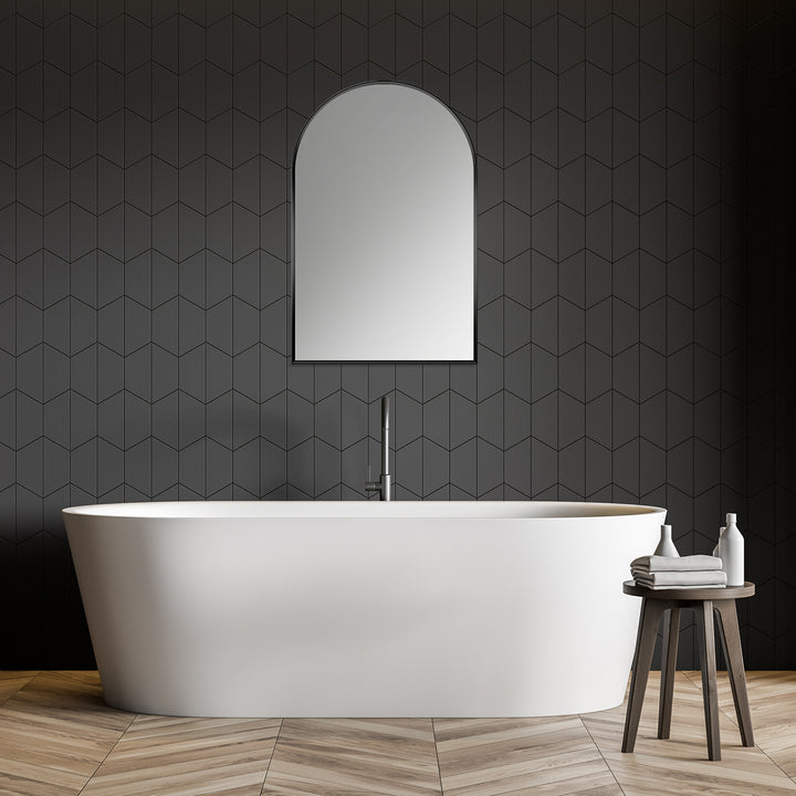 Benoni 24" Classic Domed Bathroom/Vanity Wall Mirror