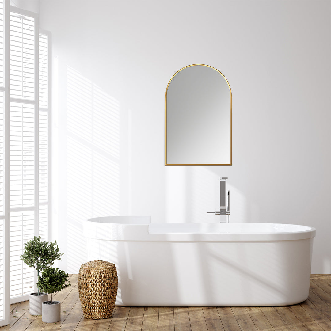 Benoni 24" Classic Domed Bathroom/Vanity Wall Mirror