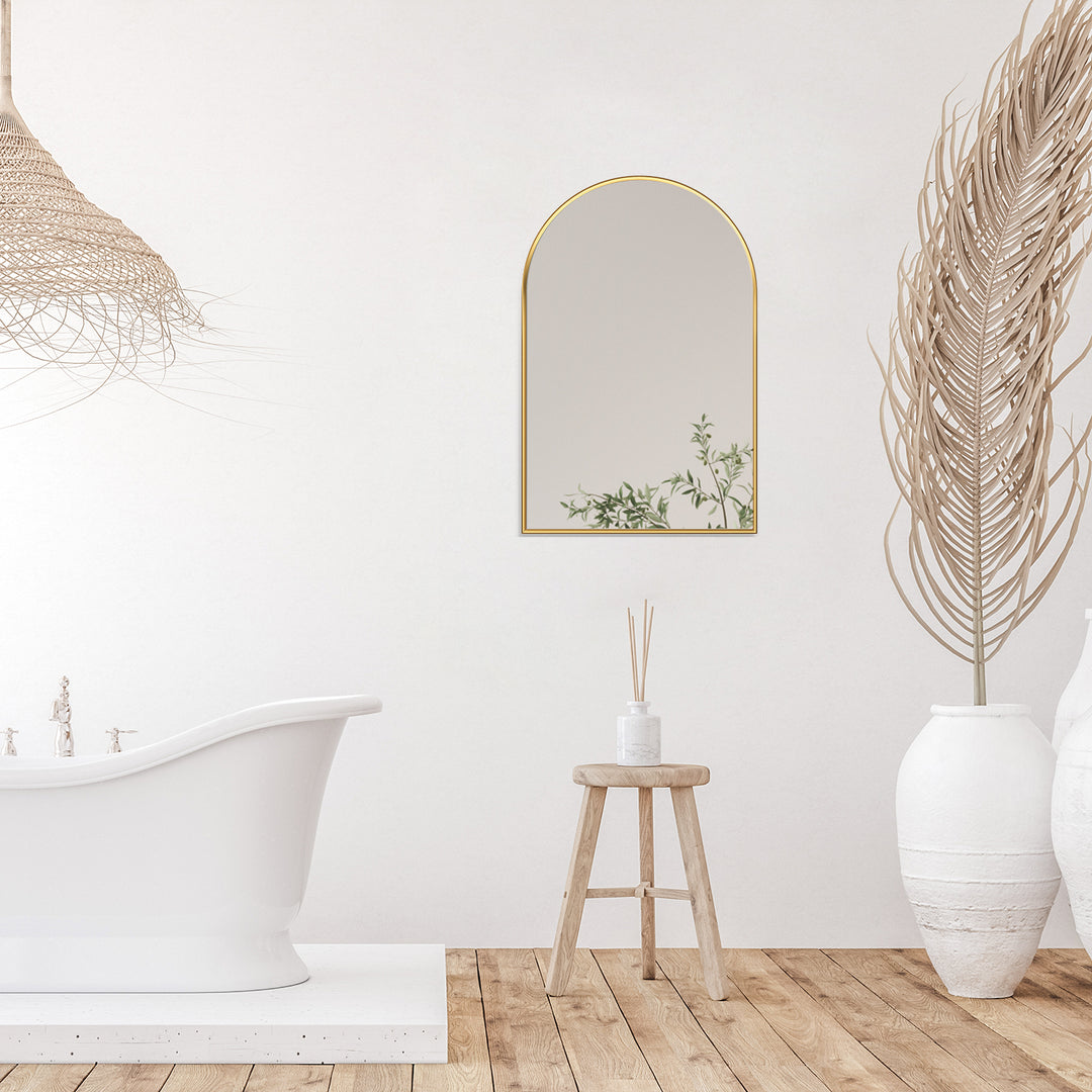 Benoni 24" Classic Domed Bathroom/Vanity Wall Mirror