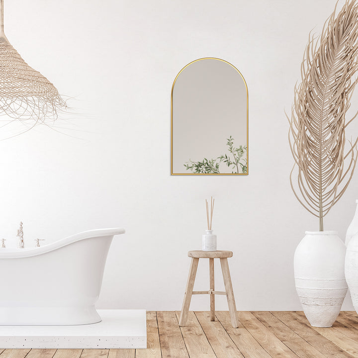 Benoni 24" Classic Domed Bathroom/Vanity Wall Mirror