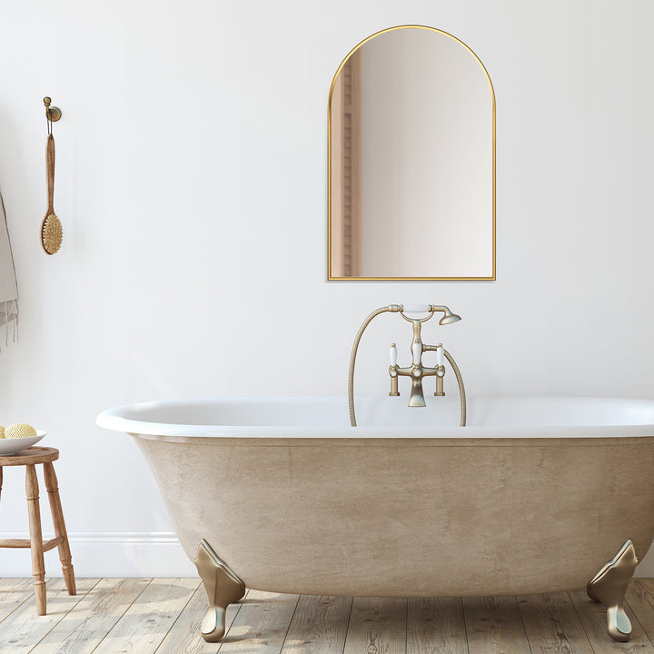 Benoni 24" Classic Domed Bathroom/Vanity Wall Mirror