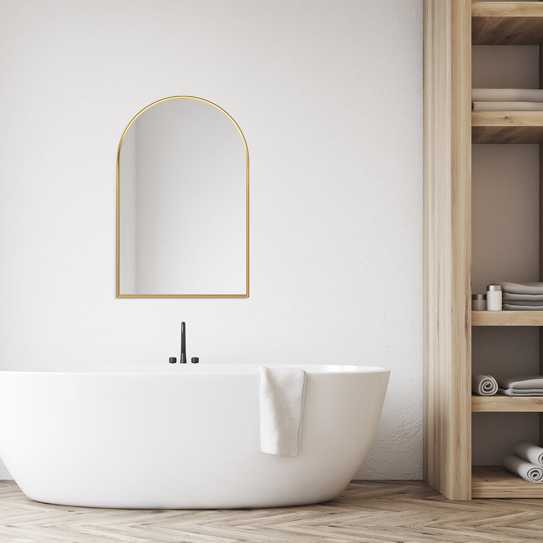 Benoni 24" Classic Domed Bathroom/Vanity Wall Mirror